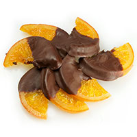 naranja con chocolate