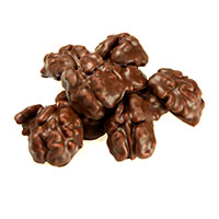 Nueces bañadas en chocolate