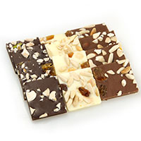 paletas de chocolate con frutos secos